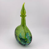 Green Oval Flask with Wizard Stopper