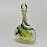 Black and Green Oval Scent Bottle