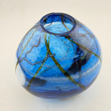 Blue Supermoon Oval Vase i