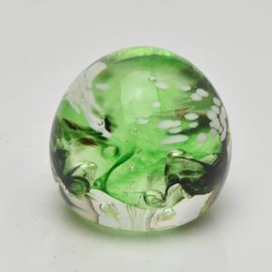 Green and White "Demo" Paperweight ix