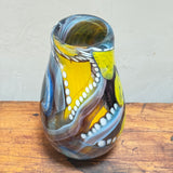 Pink, Yellow, Black and White “Journey from Rotherhithe” Large Vase