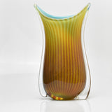 Amber and Turquoise "Fishtail" Vase