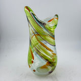 Orange, Green & Black  "Demo" Vase