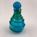 Turquoise and Green Spiral Scent Bottle