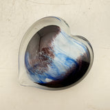 Blue and Brown  Heart