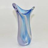 Blue, Lilac and Apricot  Small "Fishtail" Vase