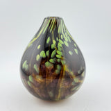 “Climber” Black and Green bud vase