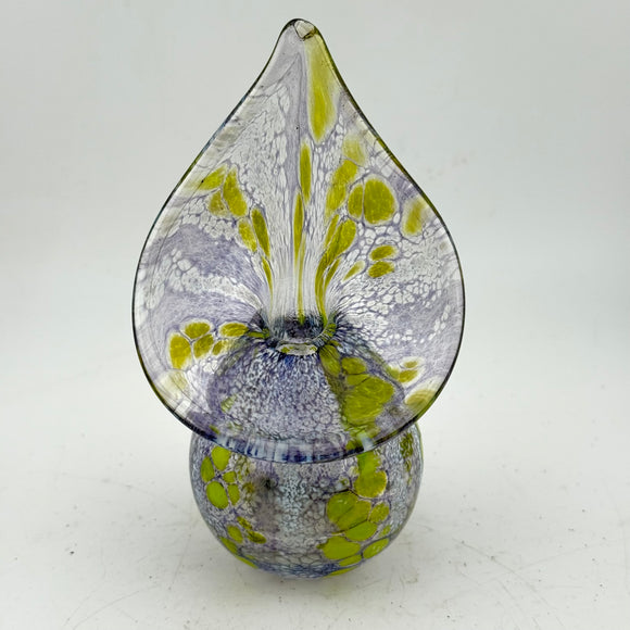 Purple, White and Green Arum Bud Vase