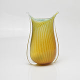 Amber and Pale Blue "Fishtail" Vase