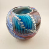 Pink, Turquoise, Black and White Journey Rosebowl (Second)