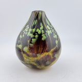 “Climber” Black and Green bud vase