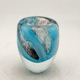 Turquoise and Black Small Bud Vase (Second)