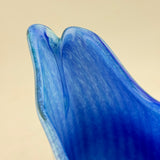 Blue and Turquoise Striped Oval vase (second)