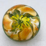 Yellow and Orange Flower Paperweight