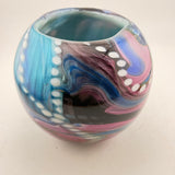 Pink, Turquoise, Black and White Journey Rosebowl (Second)