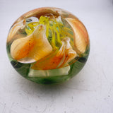 Yellow and Orange Flower Paperweight