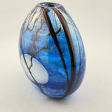 Blue Supermoon Oval Vase iii