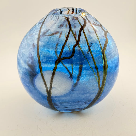 Blue Supermoon Oval Vase iv