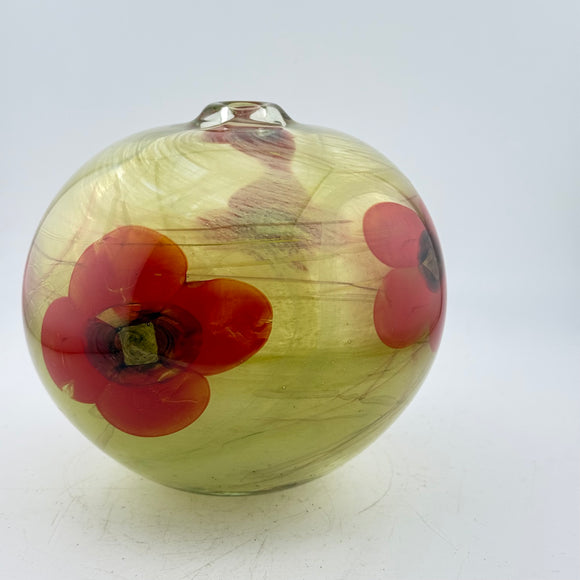 Remembrance Poppy Round vase