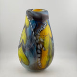 Pink, Yellow, Black and White “Journey from Rotherhithe” Large Vase