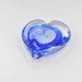 Blue and White Heart Paperweight x