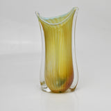 Amber and Pale Blue "Fishtail" Vase