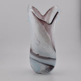 Pale Blue, Black & White Freeform  "Demo" Vase xxv