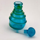 Turquoise and Green Spiral Scent Bottle