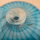 Turquoise Striped Bud Vase /Flask (second)