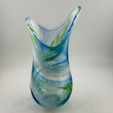 Blue, Green & White “Demo" Vase x