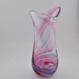 Pink, Purple & White Freeform  "Demo" Vase iv