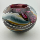 Pink, Teal, Amber, Black and White Journey Rosebowl (Second)
