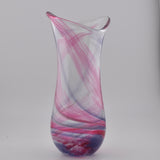 Pink, Purple & White Freeform  "Demo" Vase iv