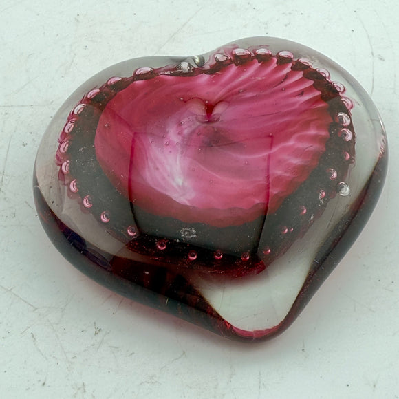 Pink Angel-wing Heart Paperweight 2nd