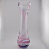 Tall Pink, Purple & White Freeform  "Demo" Vase v