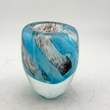 Turquoise and Black Small Bud Vase (Second)