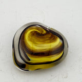Black and Yellow Tiny Heart Paperweight