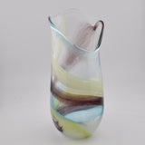 Black, Green, Jade and White  "Demo" Vase (with a sneaky little bit of lilac!)  xxxx