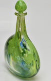 "Ferns"  Oval Stoppered Flask (...bit too big to call a scent bottle!)