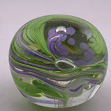 Green and Lilac Paperweight vi