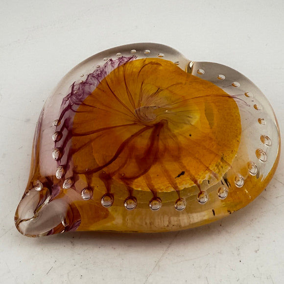 Pumpkin Heart Paperweight