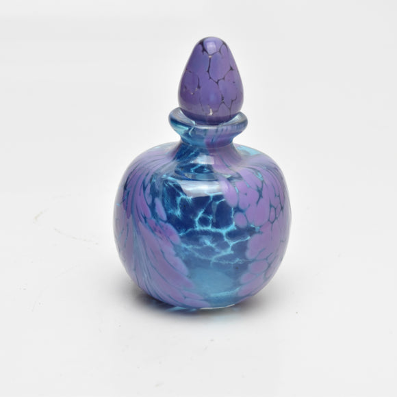 Turquoise and Lilac Squat Scent Bottle