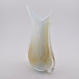 Pale Blue and Amber "Fishtail" Vase