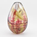 Pink and Dusky Green Teardrop Shaped Vase