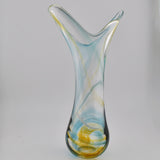 Blue, Amber & White Freeform  "Demo" Vase xxiv