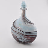 "Clouds"  Oval Stoppered Flask