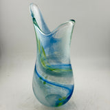 Blue, Green & White “Demo" Vase x