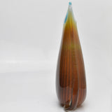 Amber and Turquoise "Fishtail" Vase