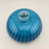 Turquoise Striped Bud Vase