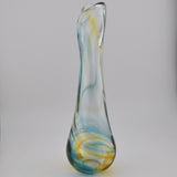 Blue, Amber & White Freeform  "Demo" Vase xxiv